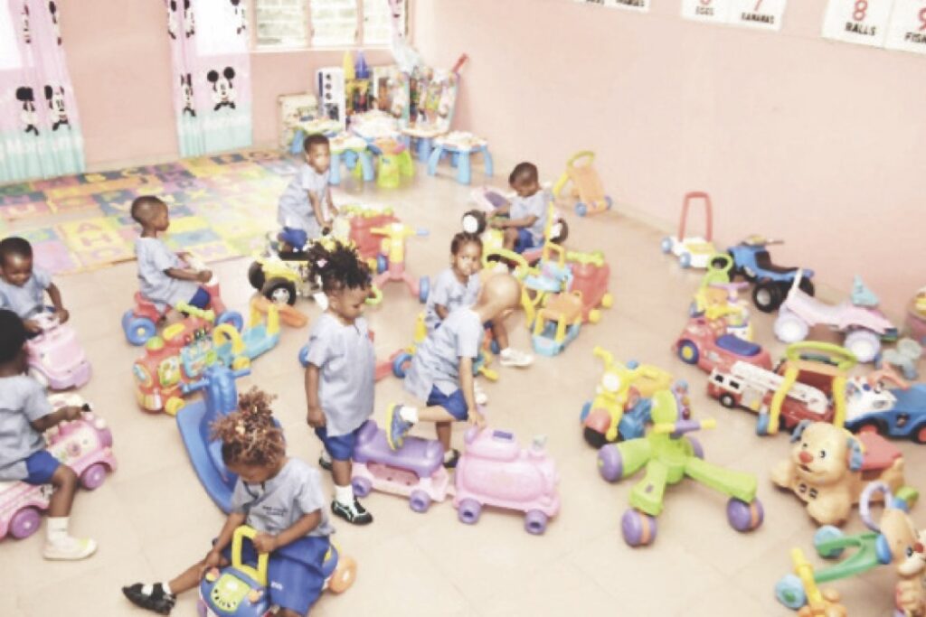 •Pupils in a creche