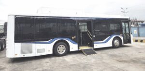 A CNG bus built by LSM