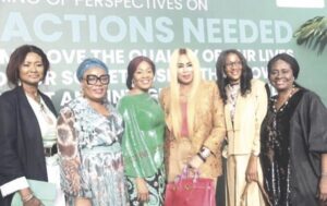 Ifeyinwa Nwakwesi (3rd left) flanked by friends