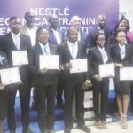 NTTC graduates, Mr. Elhusseini, Fall, Ibukun-Olu and Lawal at the ceremony.