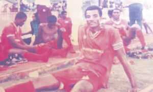 PHOTO- Kingsley Onye as the youngest captain of the then Iwuanyawu Nationale, now Heartland FC