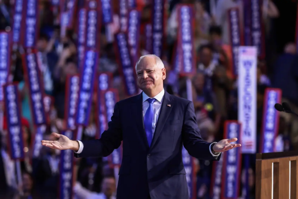 Democrat Vice Presidential Candidate Tim Walz