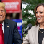 Trump and Harris