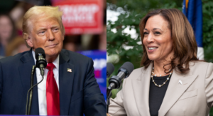 Trump and Harris