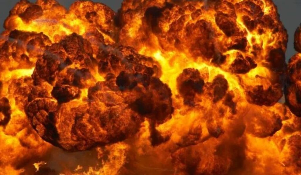 Fire explosion