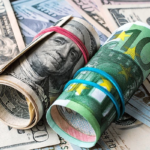 Dollars Euros currency