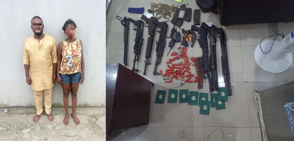Police recover arms in Mushin, Lagos