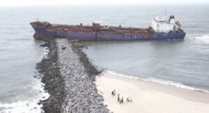 •Collusion of the vessel with