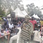•Dignitaries addressing the crowd