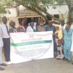 General Abdulsalami Salami with the visiting CDHR delegation on Tiuesday