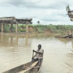 Collapsed Ukawu bridge