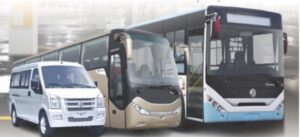 Dana Motors’ CNG buses with sitting capacities ranging between 14 and 45 seats