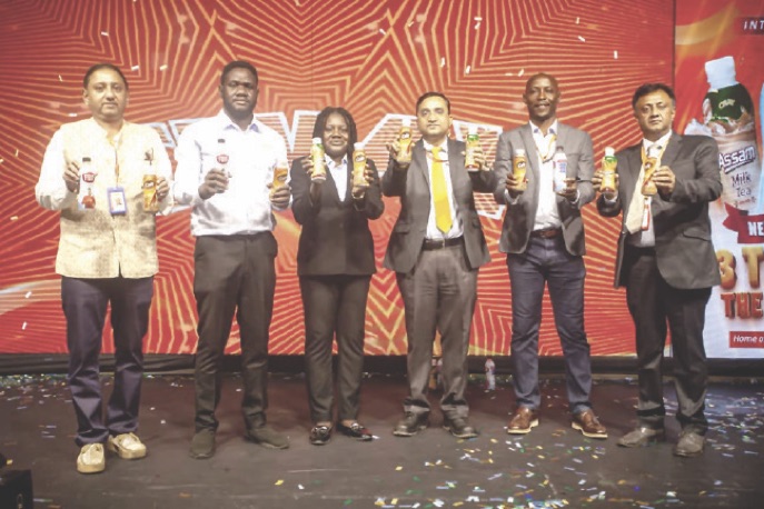 L-R: Gupta, Ibidapo-Obe, Mrs Awowoyin Ayobami, Mr. Arun Bhintade, Mr. Oloruntoba Temitope and Mr. Bibek Bagchi at the event
