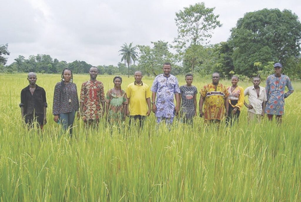 Happy smallholder farmer