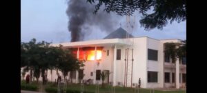 Katsina govt house on fire