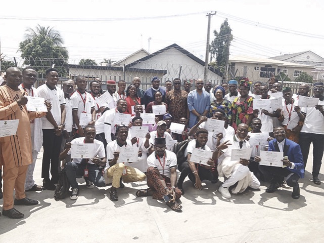 Organisers with the graduating students