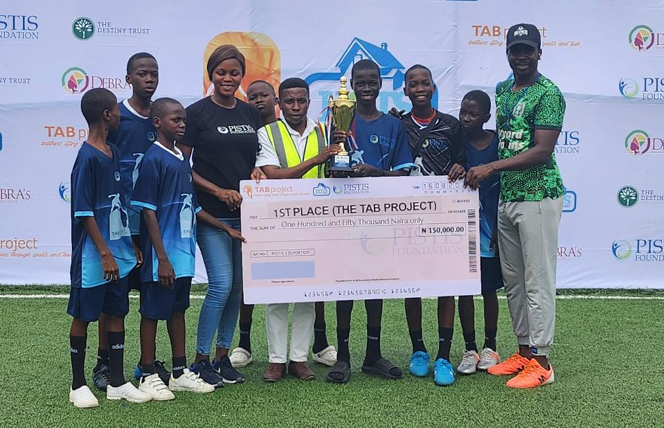 Pistis Foundation empowering street childreen at 2024 sports and technology training.