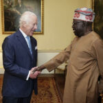 President Bola Tinubu with King Charles III during their meeting at Buckingham Palace on Wednesday
