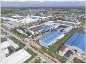 • Aerial view of Guadong Free Trade Zone, Igbesa.