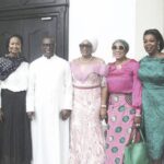 •Fr. Ike (3rd left) with some women at the event.