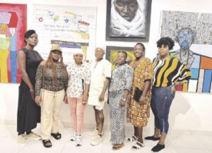 •The female artists participating in the “Nudus” exhibition at Alexis Galleries, Lagos