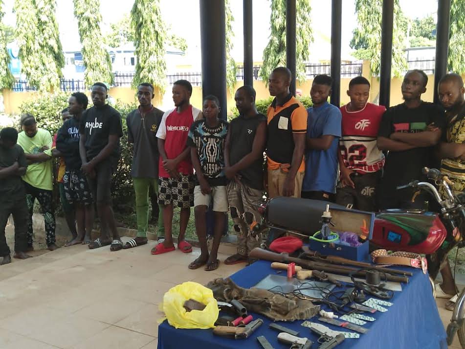 Benue police parade 34 suspects for cultism, gun running