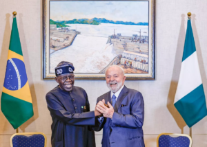 Nigerian President Bola Tinubu and Brazilian President Luiz Inácio Lula da Silva