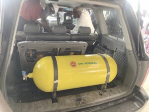 CNG conversion at NIPCO filling station, along Airport Road, Abuja