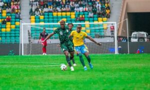 Dele Bashiru in action