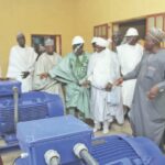 Dignitaries inspecting the water project