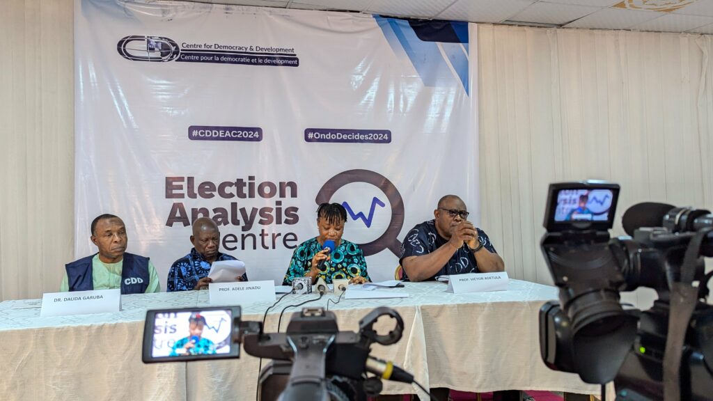 CDD picks holes in Ondo guber poll