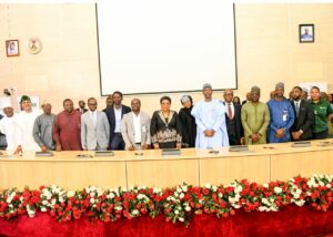 HCSF, Permanent Secretaries, Development Partners and Civil Servants at the launch programme in Abuja