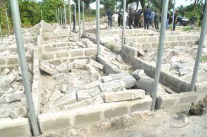Primary school destroyed by hoodlums in Inua Eyet Ikot community ,Akwa Ibom state