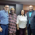 STOAN Chairman Princess Vicky Haastrup (centre) receives NPCC delegation