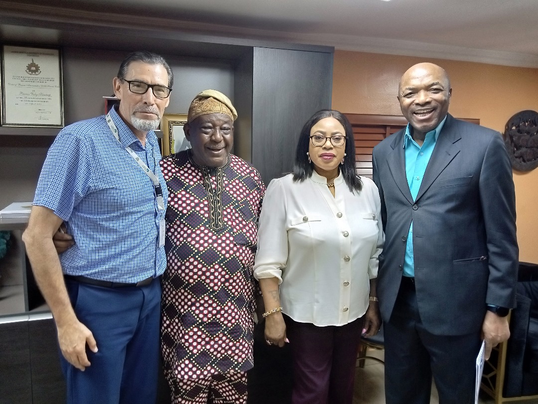 STOAN Chairman Princess Vicky Haastrup (centre) receives NPCC delegation