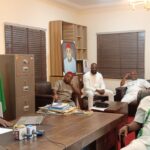 Barr. Sly Ezeokenwa with members of the NWC briefing the press