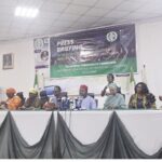L-R- Directors of the NHRC, Ibe Obiligwe, Aisha Kaltungo, Halima Oyedele, Harry Obi, executive secretary, NHRC, Tony Ojukwu, Rabi Anwar, Joy Oti and Agharese Arase at the briefing