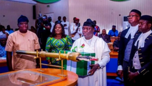Taraba State Governor Agbu Kefas presents N429bn budget for 2025