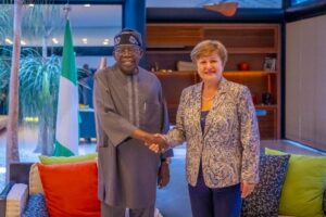 Tinubu and IMF Chief Kristalina Georgieva
