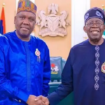 Special Adviser to the President on Media and Public Communication Daniel Bwala (L), President Bola Tinubu (R)