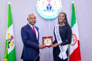 Governor Peter Mbah has and Miss Universe 1st Runner Up Chidimma  Adetshina