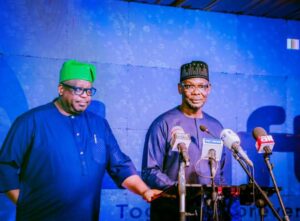 Governors Caleb Mutfwang and Abdullahi Sule of Plateau and Nasarawa States