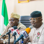 Ministers of Water Resources and Sanitation, Professor Joseph Utsev, and the Minister of Power, Chief Adebayo Adelabu