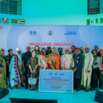 Minister of Women Affairs Imaan Sulaiman-Ibrahim, and other stakeholders at the African Development Bank’s (ADB) and UNWomen-organized High Level Dialogue on Investment in Gender Equality and Ending Violence Against Women for Rights and Development, in Abuja on Wednesday