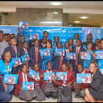 UNICEF Representative, Cristian Munduate with students of African Community School, Asokoro Abuja and Focus High School, Lugbe, Abuja