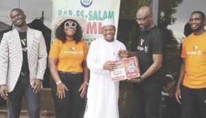 • Food items being presented to Hassan Idris Tahir at the event.