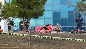 Turkish hospital helicopter crash