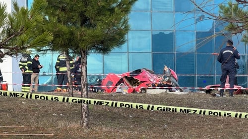 Turkish hospital helicopter crash