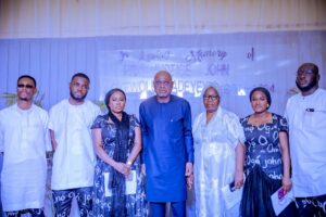 Govenor Oyebanji with family of late Ekiti CJ, Adeyeye