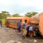 Nigerian police denies personnel involved in fuel-scooping viral video
